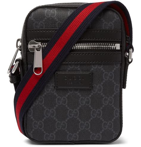 mens gucci canvas messenger bag|gucci monogram messenger bag.